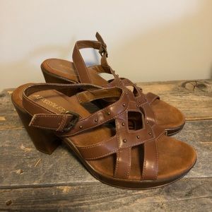 Aerosoles Leather Wedge Sandal
